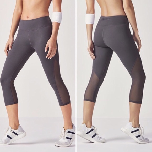 Fabletics Pants - Fabletics Polly Capri ll Workout Leggings w/ Mesh